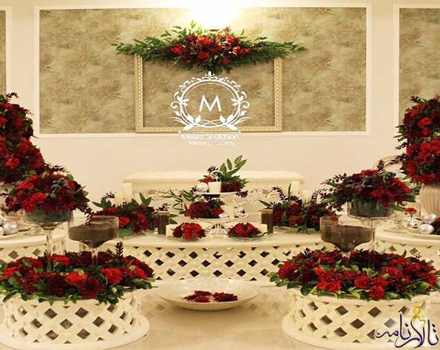 سفره عقد و گیف عروسی ملیکا شالچیان تهران